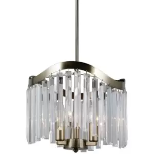 Italux Lighting - Italux Sabrig - Stylized Hanging Pendant Antique Bronze 3 Light , E14