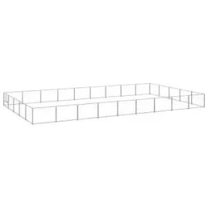 Image of Vidaxl Dog Kennel Silver 45 M Steel