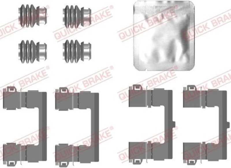 Image of QUICK BRAKE Brake pad fitting kit QUICK BRAKE 109-0112