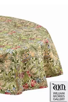 Image of William Morris Golden Lily Fabric Circle Tablecloth