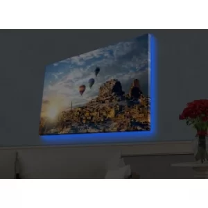 Image of 4570HDACT-083 Multicolor Decorative LED Lighted Canvas Painting