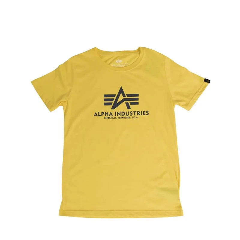 Image of alpha industries Child's T-Shirt Alpha Industries Basic Jaune Unisex 14 ans