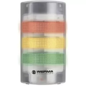 Image of Werma Signaltechnik Combo sounder LED 691.200.68 White Non-stop light signal, Flasher 230 V AC 85 dB