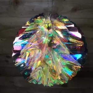 image of 20cm 3D Iridescent Honeycomb Ball Christmas Hanging Decoration