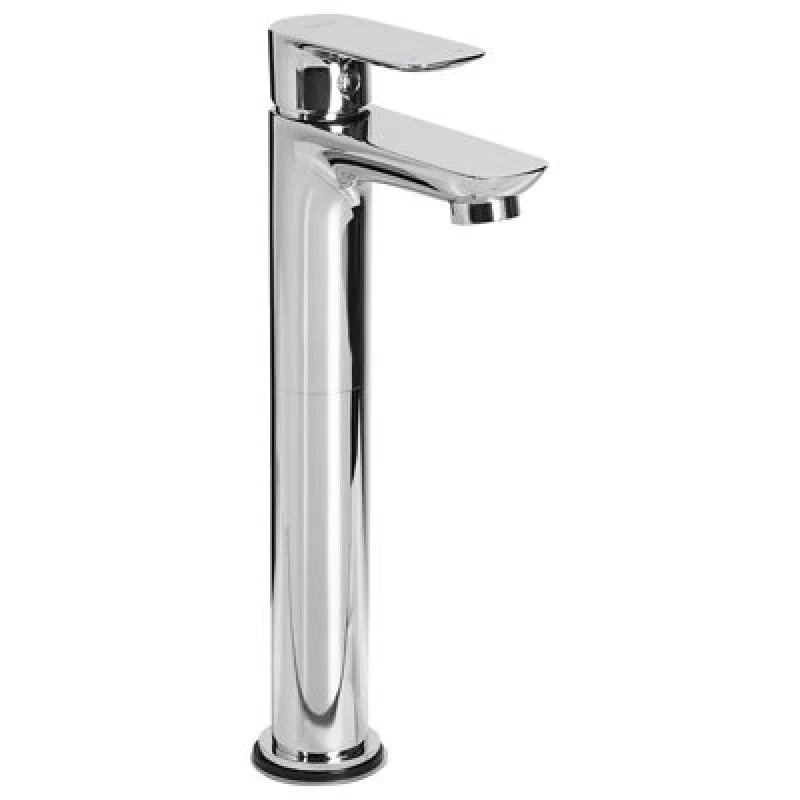 Image of Beliani Tall Basin Mixer Tap Chimbote Brass Silver