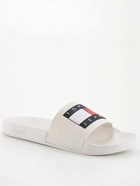 Image of Tommy Jeans Pool Slide - Natural