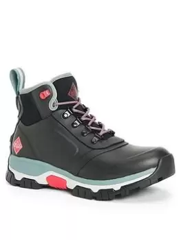 Image of Muck Boots Apex Lace Up Walking Boots - Black, Size 4, Women