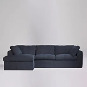 image of Swoon Seattle House Weave Corner Sofa - Left Hand Side - Corner Sofa - Navy