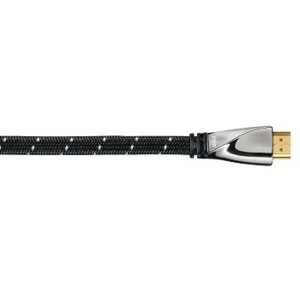 Image of Avinity High Speed HDMI cable plug - plug, fabric, filter, gold-pl., Ethern., 3 m