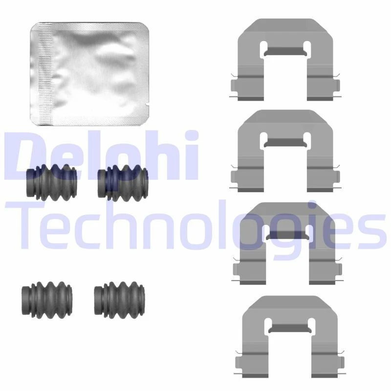 Image of DELPHI Brake pad fitting kit DELPHI LX0774