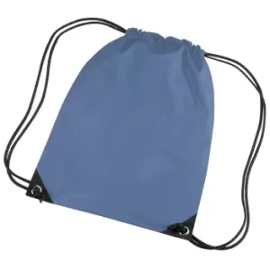 Image of Bagbase Premium Gymsac Water Resistant Bag (11 Litres) (One Size) (Airforce Blue)