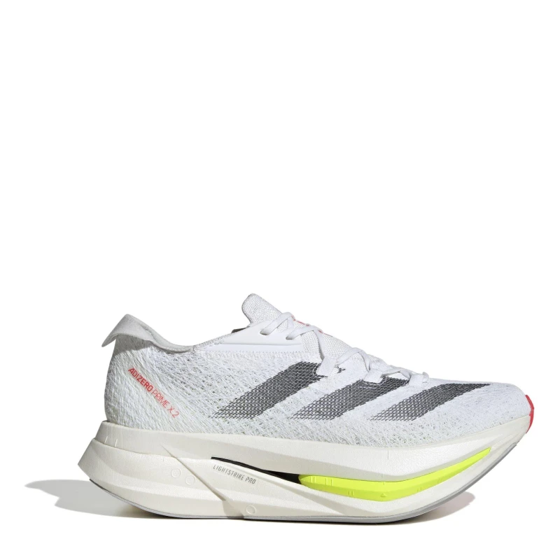 Image of adidas Adizero Prime X 2.0 Strung Running Shoes Mens White/Black male 6 (39.3)