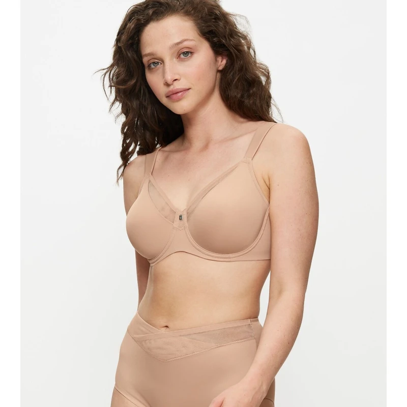 Image of Triumph True Shape Sensation Minimiser Bra Sand Polyamide 36C