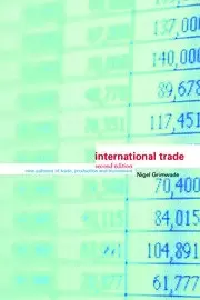 Image of International Trade New Patterns of Trade Production and Investment