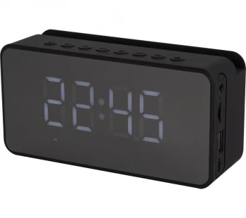 image of AKAI A58117 FM Bluetooth Clock Radio Black