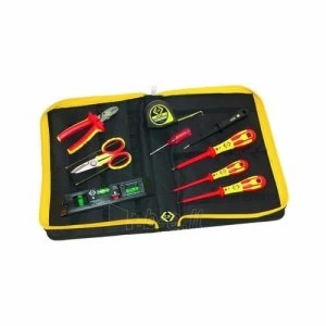 image of C.K Tools 10 Piece Professional Electricians Core Essential Tool Kit