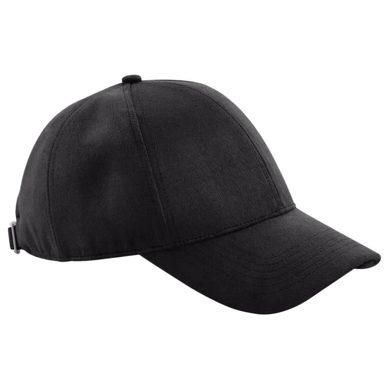 Image of Beechfield Beechfield Men Faux Suede Cap in Black One Size Male 5057520833972