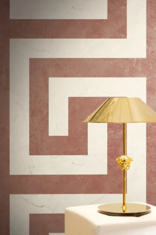 Image of Coral Pink Versace 6 Geometric Wallpaper By As Creation