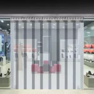 Image of PVC Strip Curtain Vinyl Door Strips 1 x 2.5 m Vinyl Strip Door Curtain, 6 Strips