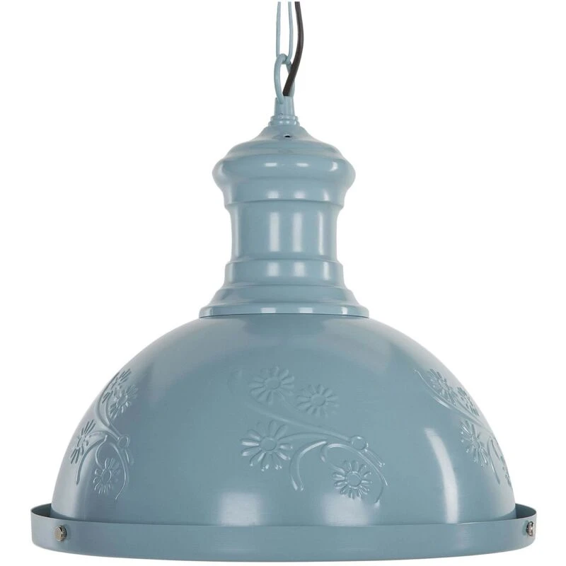 Image of Beliani Pendant Lamp Didessa Metal Blue