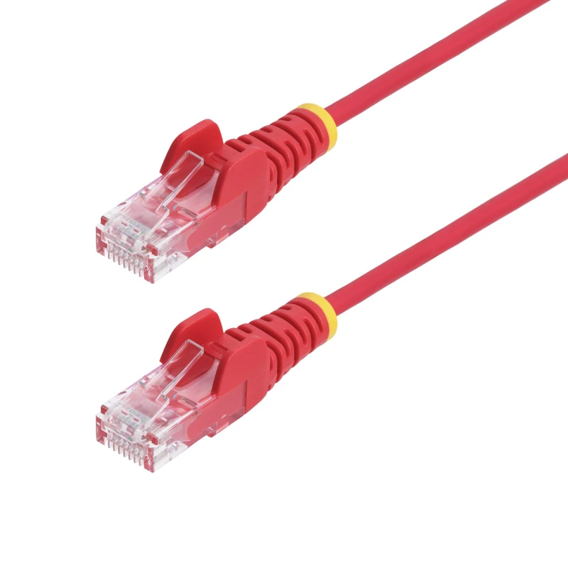 Image of StarTech.com 1.5m Red Slim CAT6 Ethernet Cable. Snagless. 100W PoE. UT