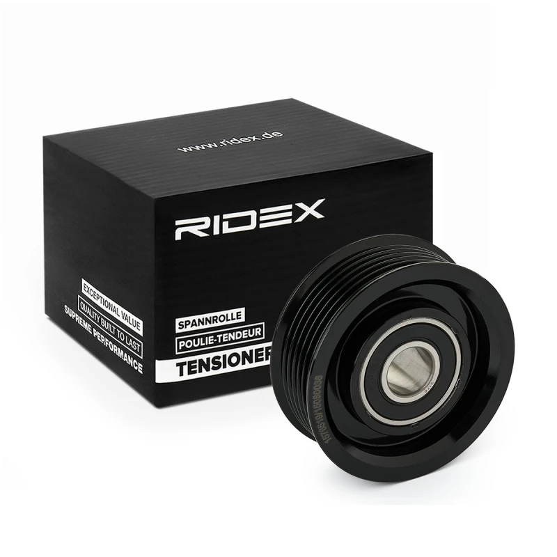 Image of Deflection / guide pulley, V-ribbed belt RIDEX 312D0091
