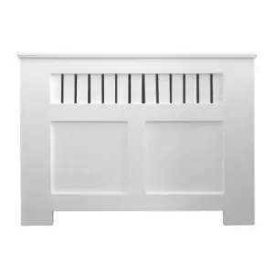 image of At Home Comforts Panel Painted White Radiator Cover Small