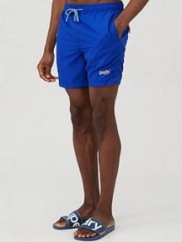 Image of Superdry Waterpolo Swim Shorts - Blue, Cobalt, Size 2XL, Men