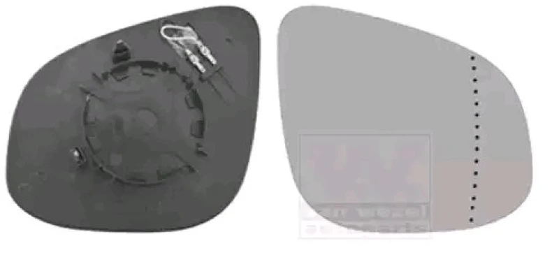 Image of VAN WEZEL 4412838 Wing Mirror Glass * HAGUS * Right Mirror Glass,outside mirror (1914)