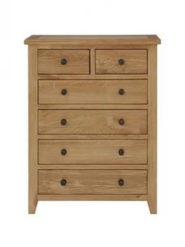 image of Julian Bowen Marlborough Ready Assembled 4 + 2 Drawer Chest