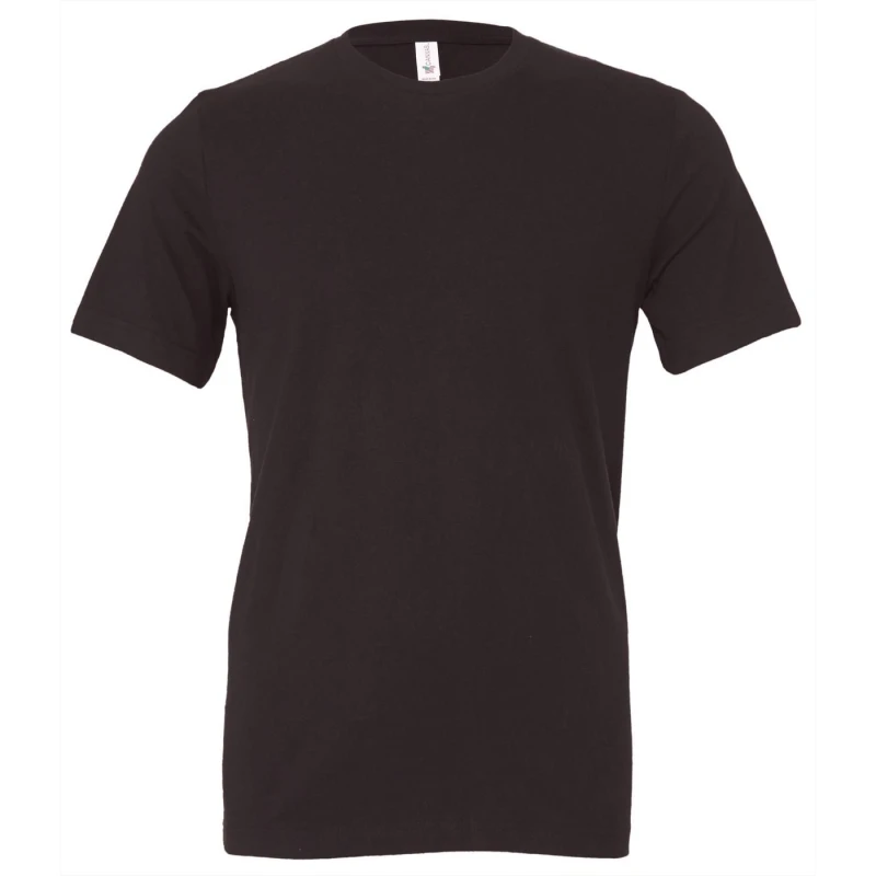 Image of Bella + Canvas Mens Jersey Crew Neck T-Shirt in Dark Grey Size: XS Dark Grey Male XS