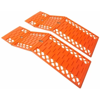 Image of Foldable Traction Mats Set of 2 360835 - Black - Proplus