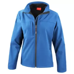 Image of Result Womens Softshell Premium 3 Layer Performance Jacket (Waterproof, Windproof & Breathable) (2XL) (Azure Blue)