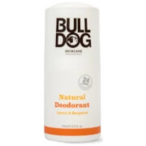 image of Bulldog Lemon and Bergamot Natural Roll On Deodorant 75ml