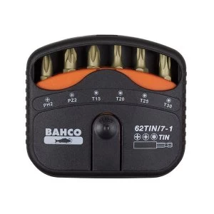 image of Bahco 62TIN/7-1 TiN Bit Set, 7 Piece