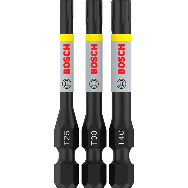 Image of Bosch PRO Impact Torsion Torx Screwdriver Bits T25 - T40 2608521U55 Type: Assorted Torx