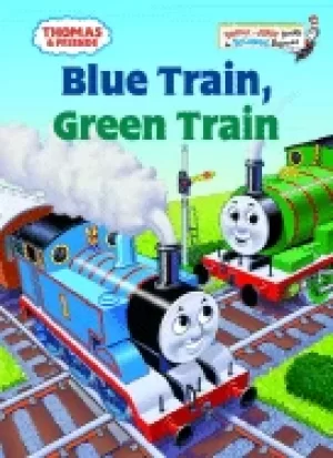 Image of thomas and friends blue train green train bright and early books