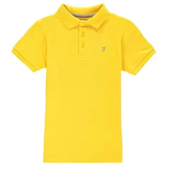 image of Farah Bugs Polo Shirt - Spectra Yellow