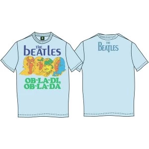 Image of The Beatles - Ob-La-Di Unisex Large T-Shirt - Blue
