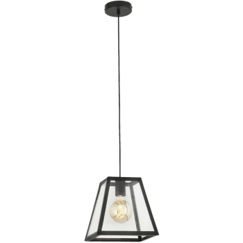 Faro Lighting - Faro Rose - Black Pendant Lamp 1 x E27 40W