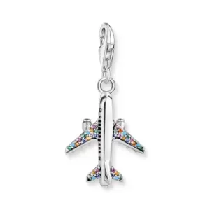 image of THOMAS SABO Silver Colourful Plane Charm