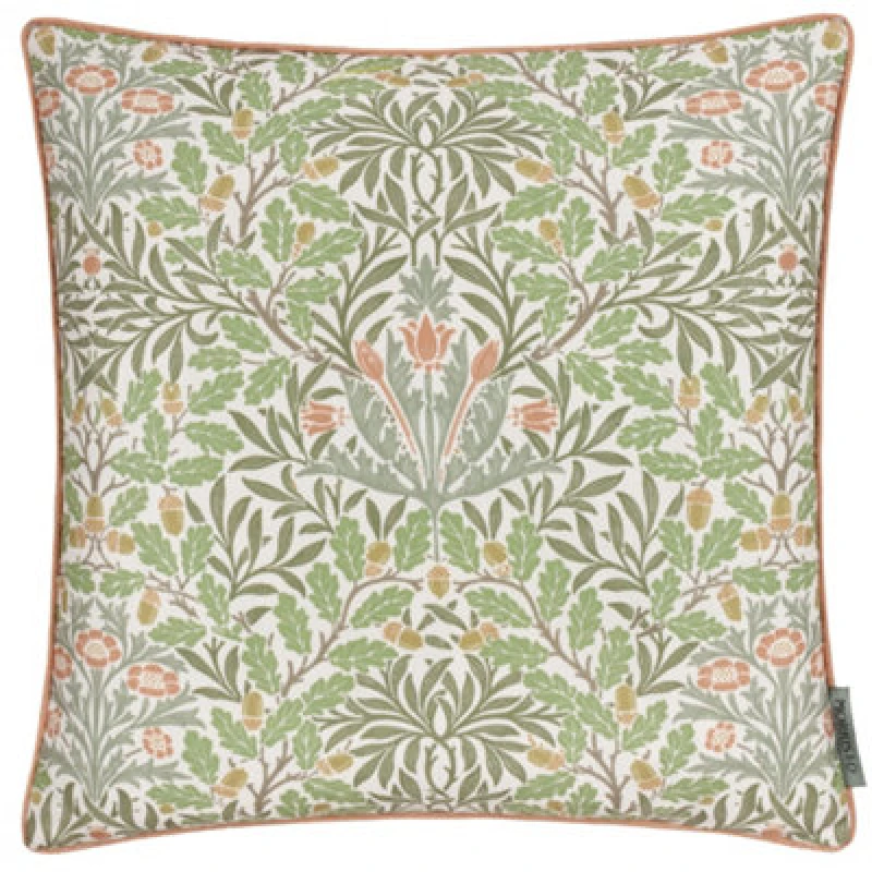 Image of Morris & Co Morris & Co Multi Acorn Printed Outdoor Cushion in Stone Size: 45cm x 45cm Stone 45cm x 45cm Unisex 5025532850751