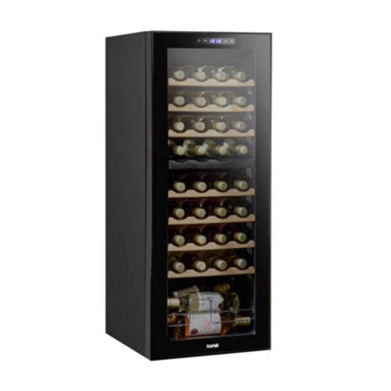 Image of Dellonda Baridi 36 Bottle Dual Zone Drinks Wine Cooler, Fridge, Touch Screen, Led, Black
