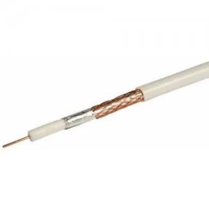Image of Labgear White Single 1mm Solid Copper 75Ohm PF100 Digital Satellite Cable With Foam Filled PE Copper Foil and Bare Copper Braid - 50 Meter