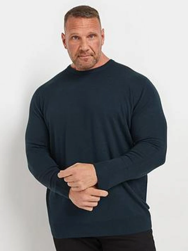 Image of BadRhino Crew Neck Jumper Dark Navy