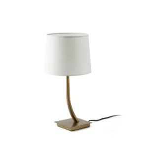 image of Rem Table Lamp Round Tapered White, E27