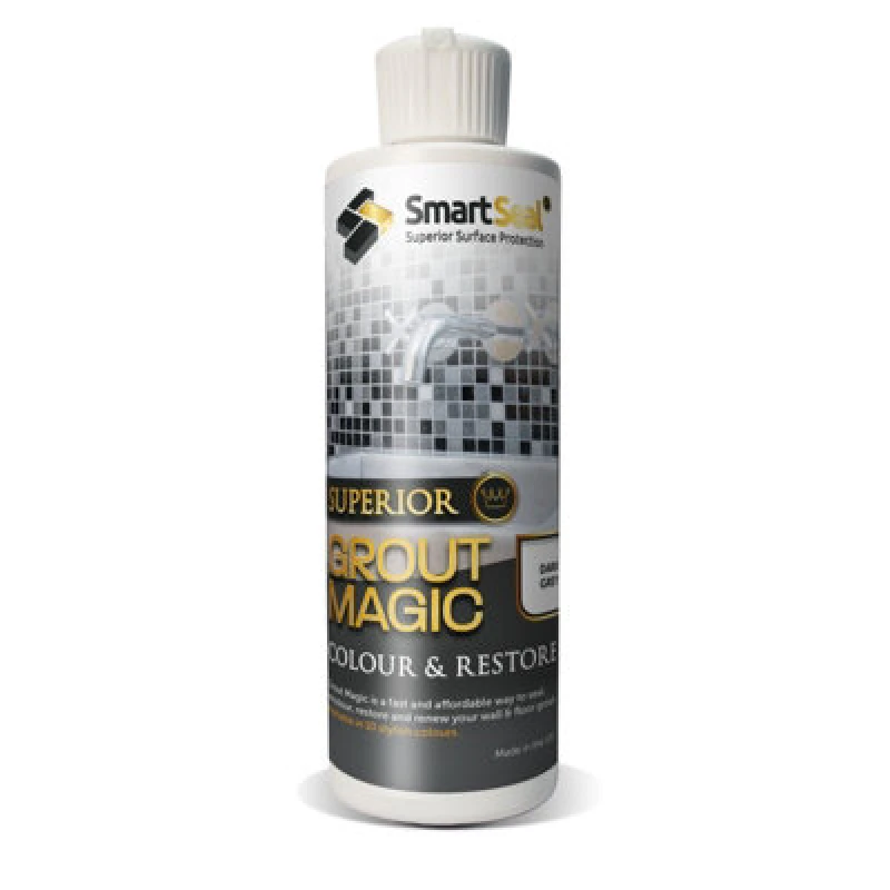 Image of Smartseal Grout Magic (237Ml) Dark Grey, Grout Sealer & Reviver, Superior To Grout Paint, 15Yr Lifespan 5.061E+12