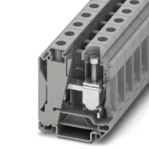 image of Phoenix Contact Grey UK 35 N Standard Din Rail Terminal, 8 2 AWG, 800 V