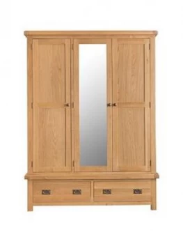 image of K-Interiors Alana 3 Door, 2 Drw Ctr Mirror Wardrobe