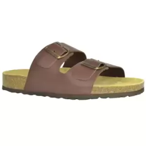 Image of Sanosan Womens/Ladies Aston Leather Sandals (5 UK) (Dark Brown)